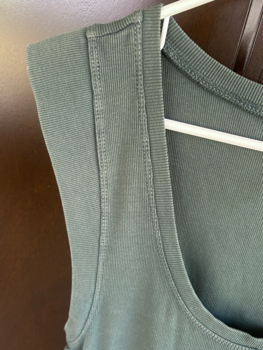 EUC Anthropologie Daily Practice Mini Bubble Dress Olive Size Medium - Picture 7 of 11
